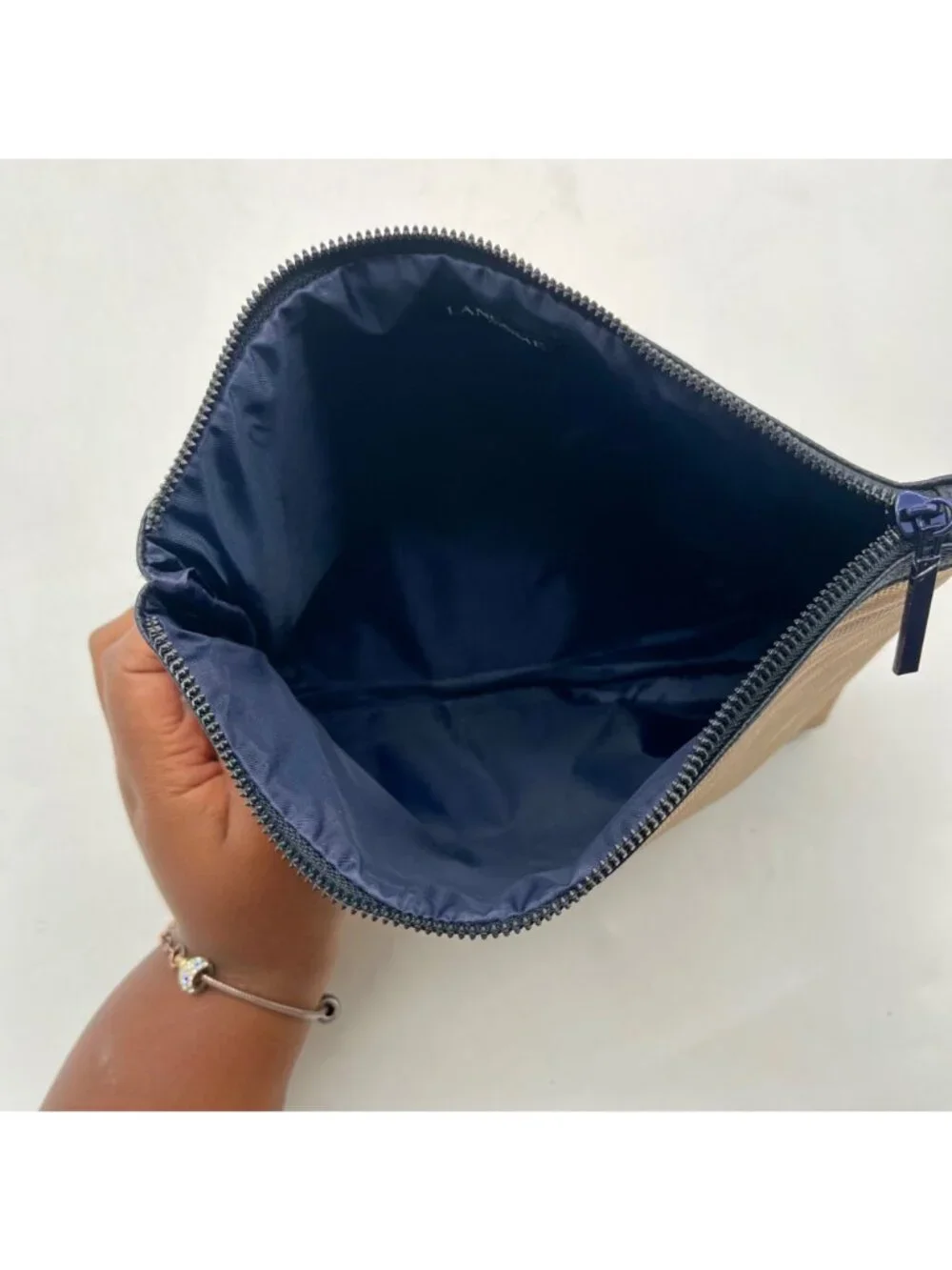 Lancome Gold Metallic Cosmetic Bag